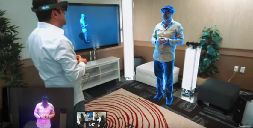 تقنية Holoportation من مايكروسوفت تحاكي  الخيال تجمع شخصين بعيدين آلاف الأميال وكأنهما في غرفة واحدة – فيديو